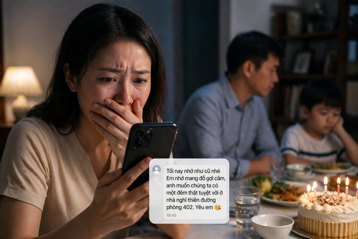 Sốc khi nhận tin nhắn của chồng “hẹn hò” người tình gửi nhầm vào điện thoại tôi